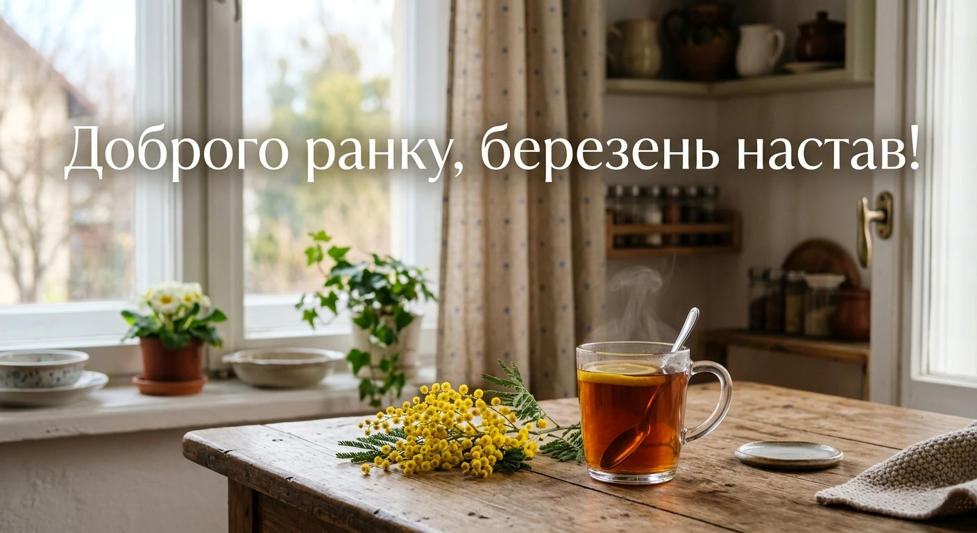 Доброго ранку, березень: душевні привітання та найкращі весняні листівки для гарного настрою