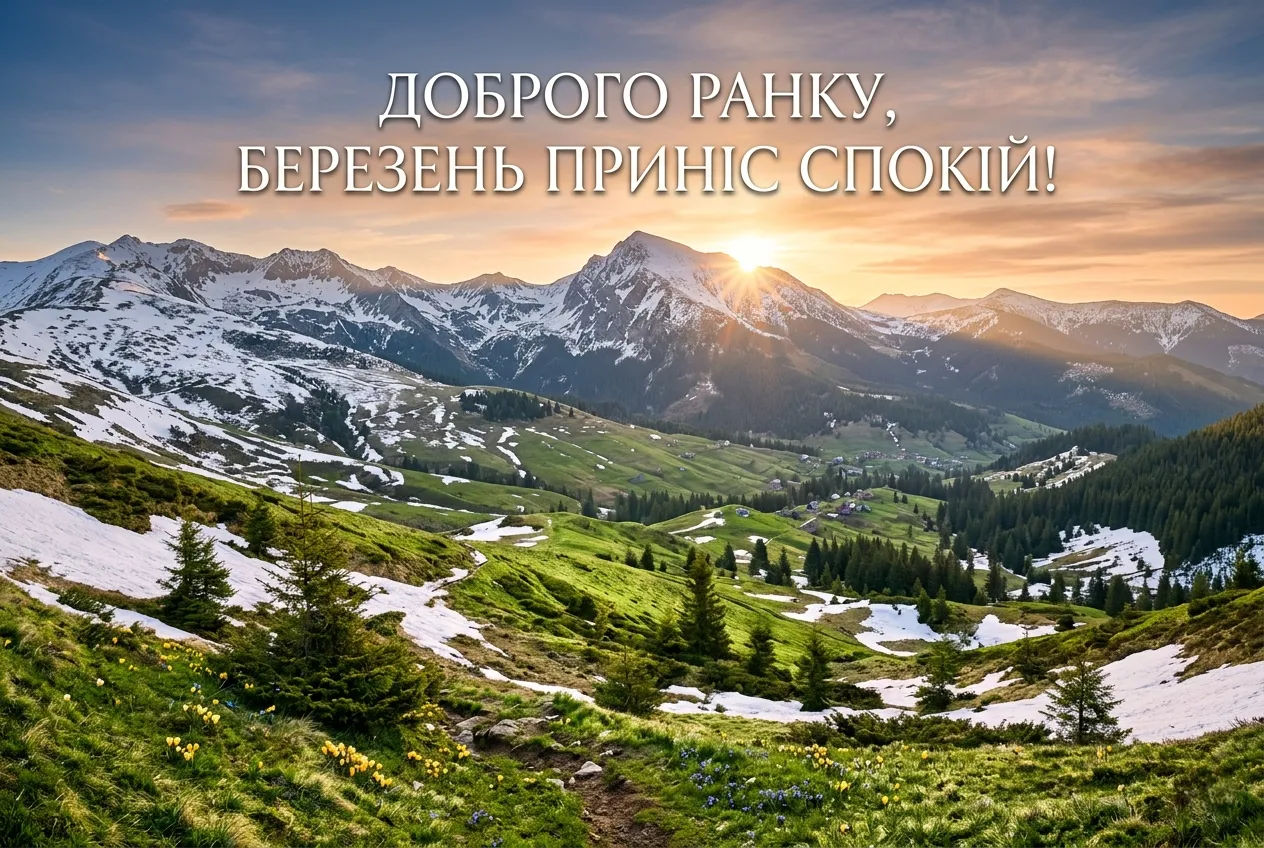 Доброго ранку, березень: душевні привітання та найкращі весняні листівки для гарного настрою