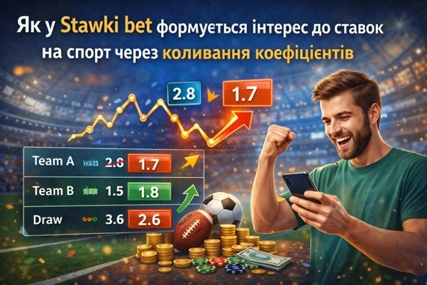 Як у Stawki bet формується інтерес до ставок на спорт через коливання коефіцієнтів