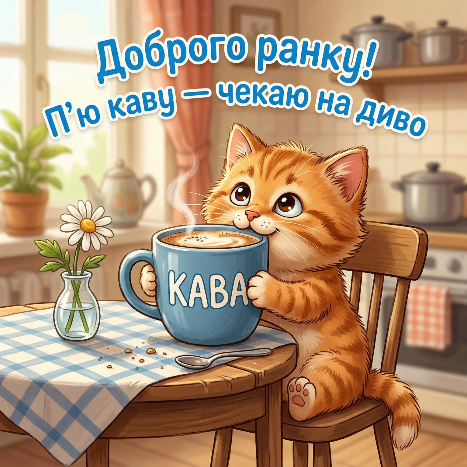 Доброго ранку: кава, квіти та найкращі побажання у світлинах