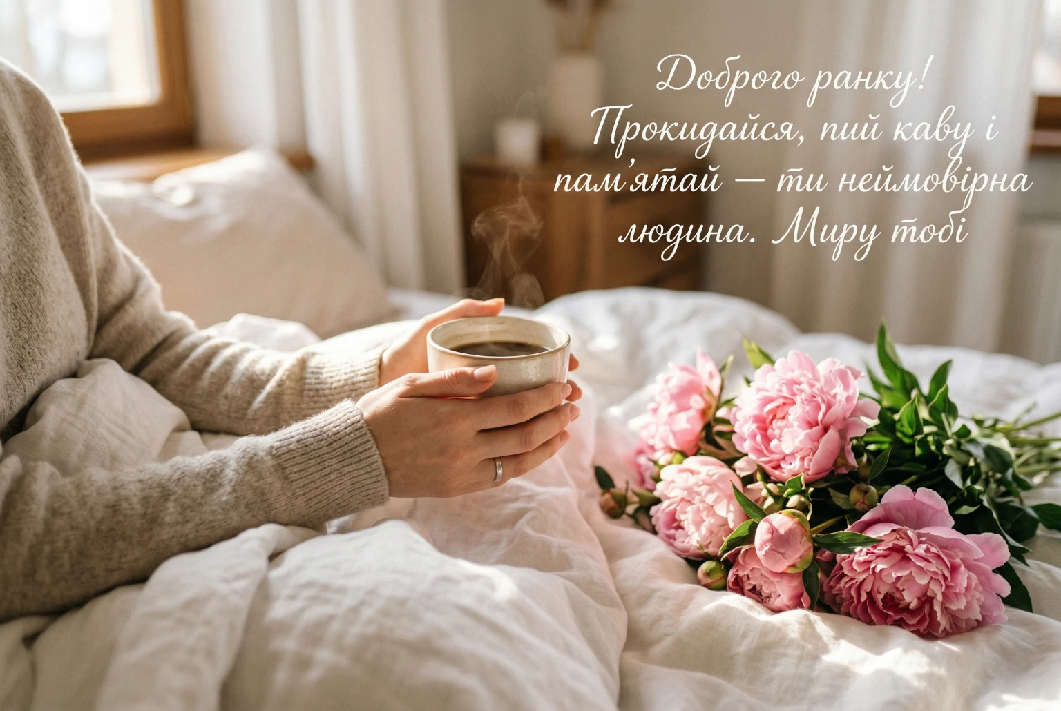 Доброго ранку: кава, квіти та найкращі побажання у світлинах