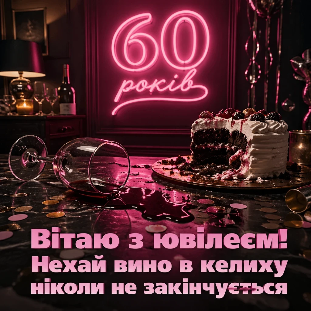 привітання з 60-річчям жінці