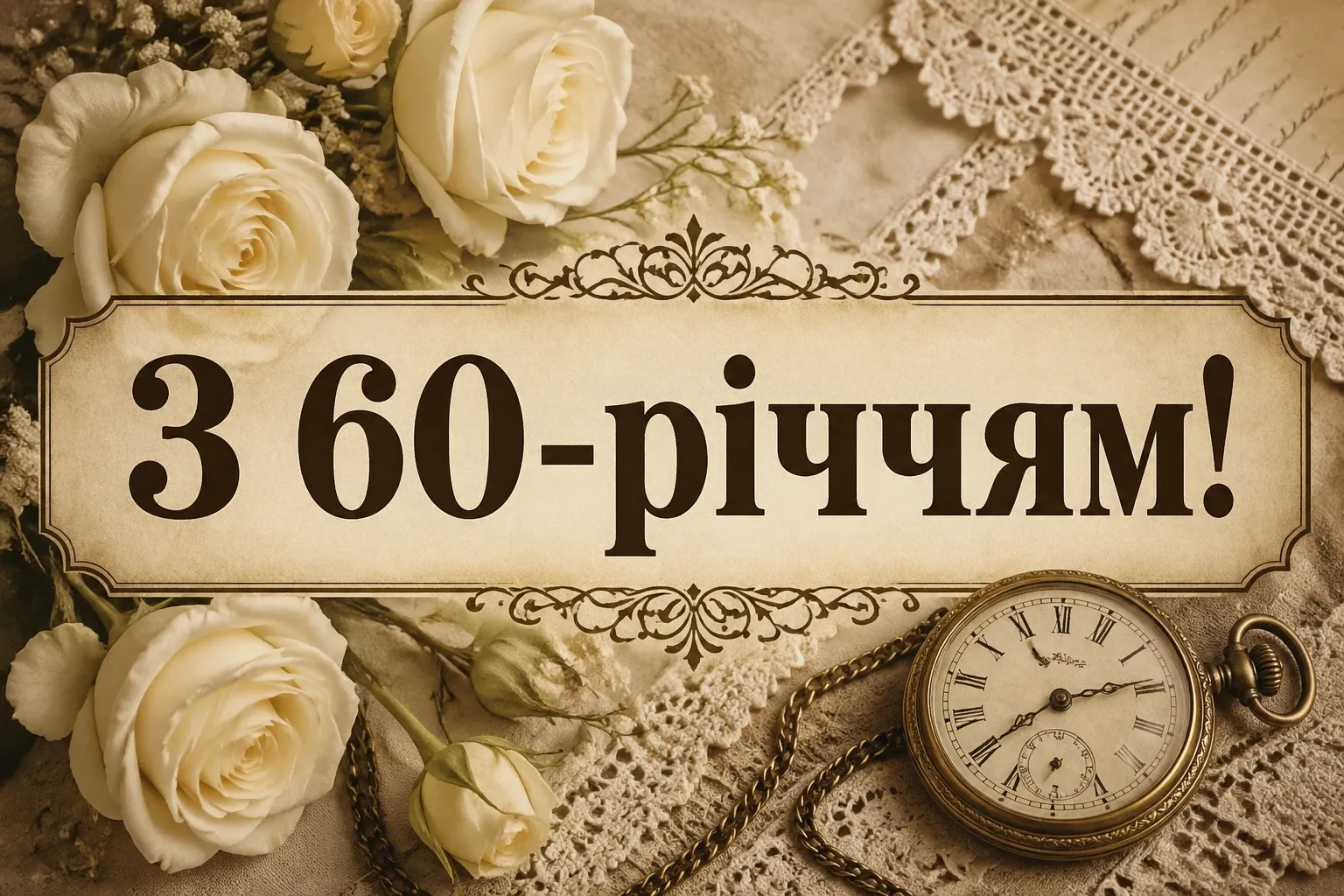 привітання з 60-річчям жінці