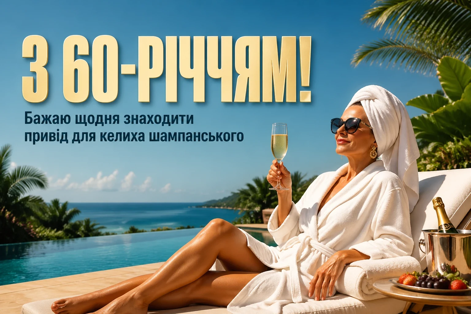 привітання з 60-річчям жінці