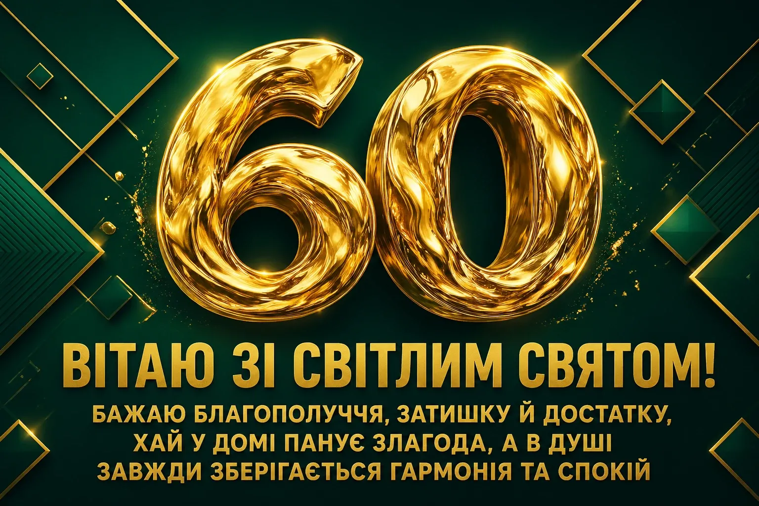 привітання з 60-річчям жінці