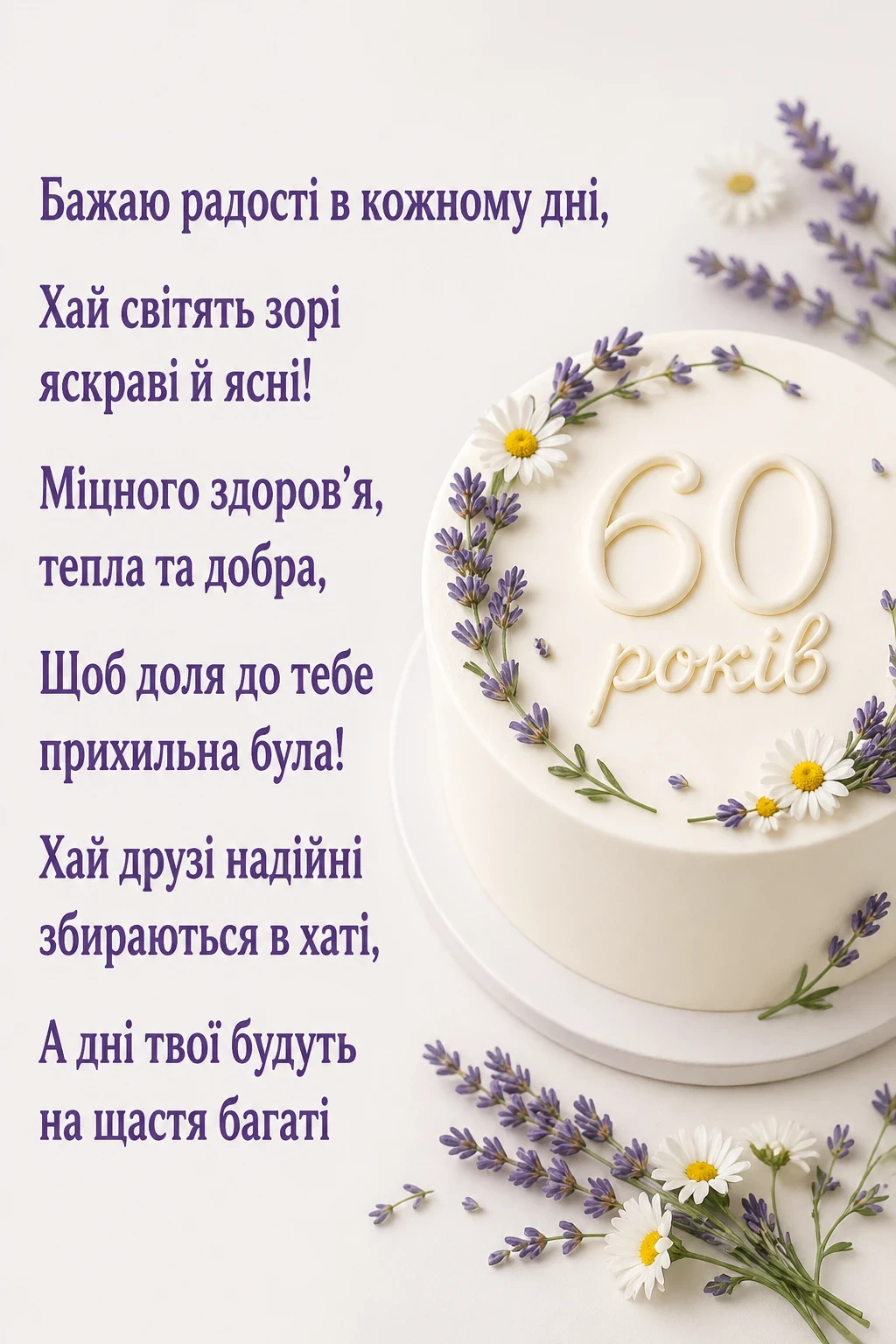 привітання з 60-річчям жінці