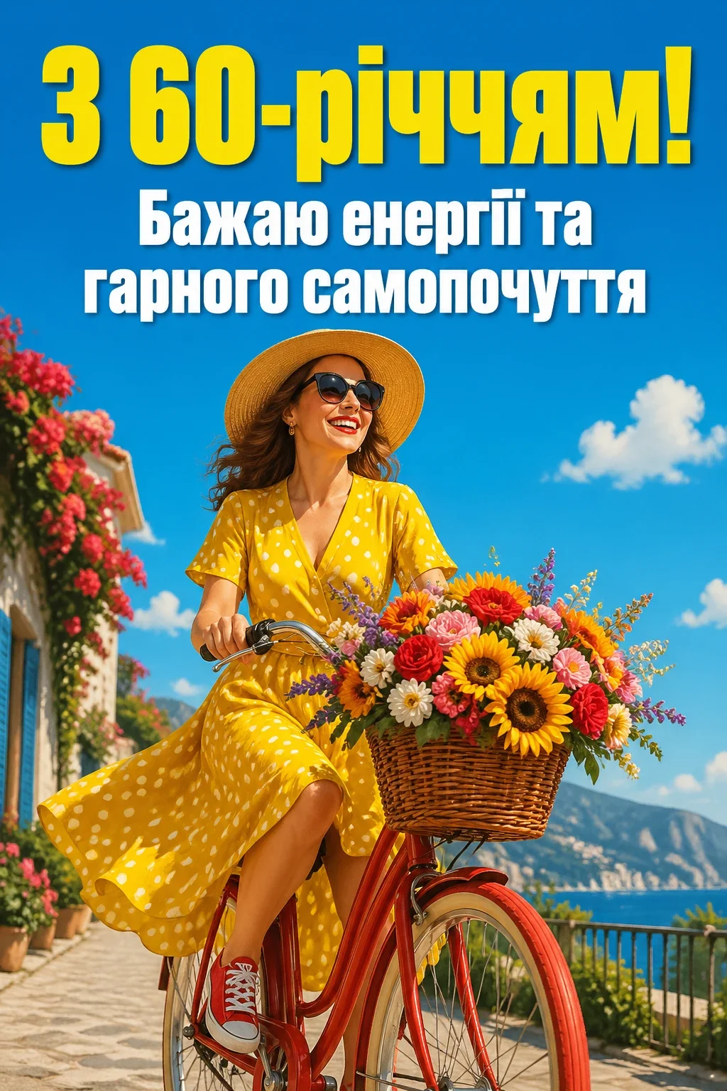 привітання з 60-річчям жінці