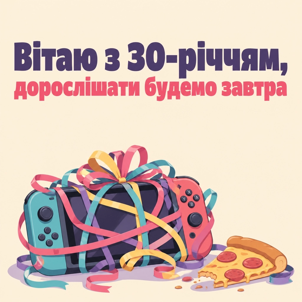 привітання з 30-річчям прикольні