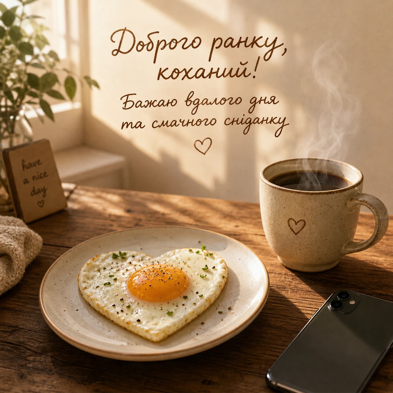 Доброго ранку, гарного дня, коханий: душевні картинки та зворушливі побажання
