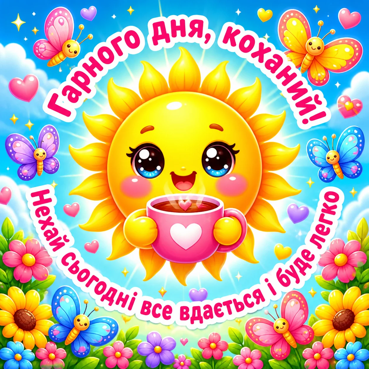 Доброго ранку, гарного дня, коханий: душевні картинки та зворушливі побажання