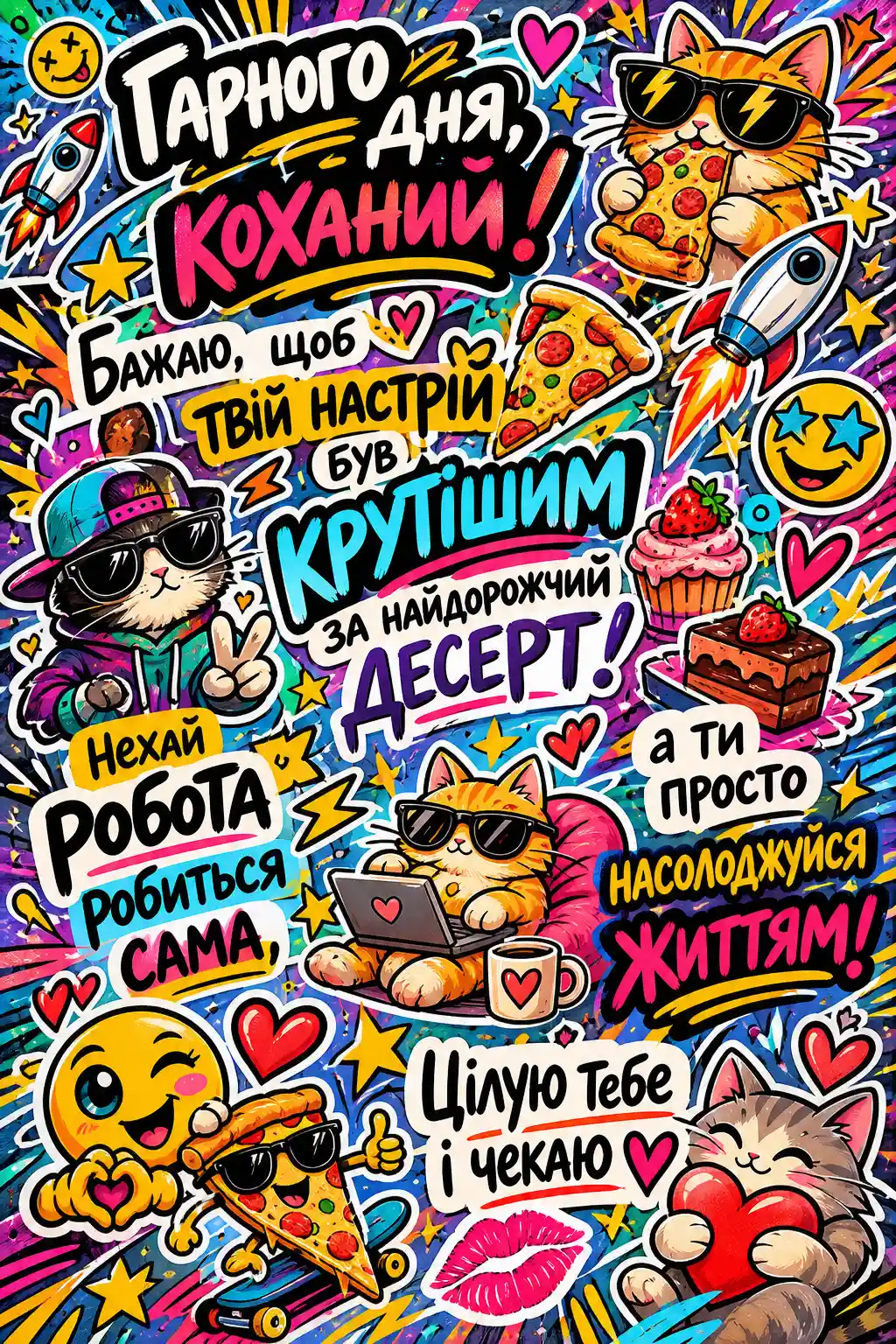 Доброго ранку, гарного дня, коханий: душевні картинки та зворушливі побажання