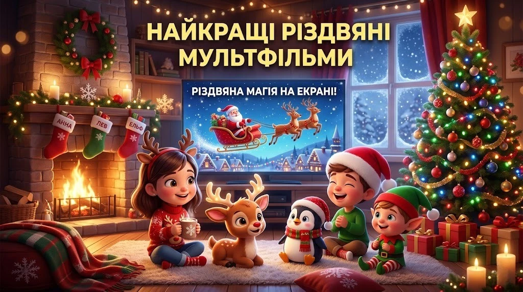 Вечір, плед і мультики: Що подивитися з дітьми на Різдво?