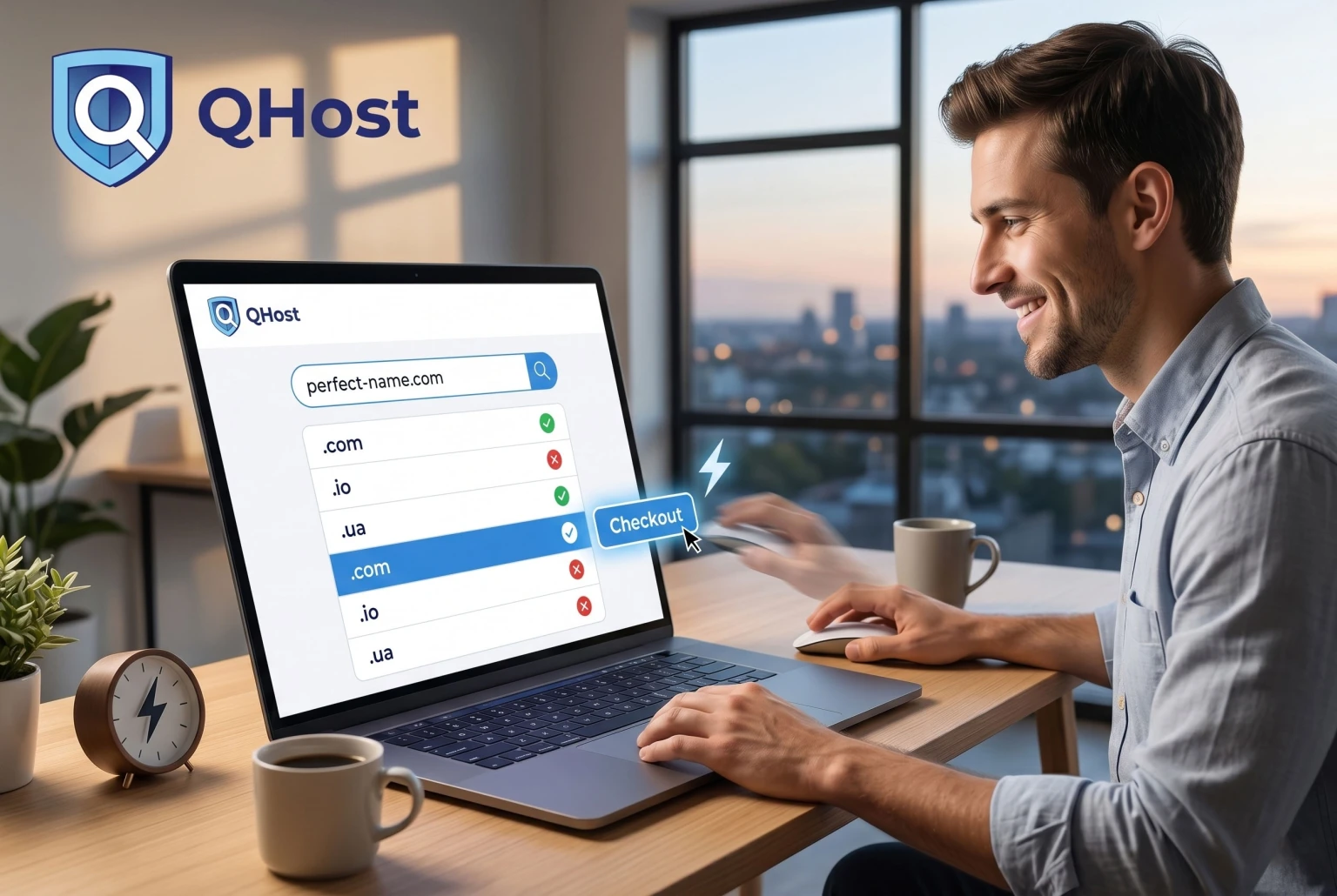 Як обрати ідеальне ім’я та купити домен за кілька хвилин на QHost