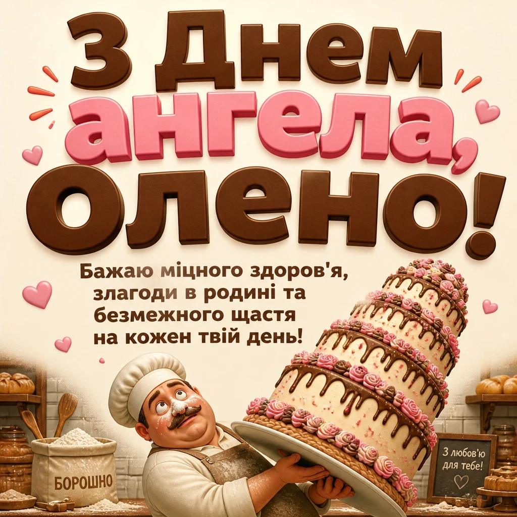 привітання з днем ангела олени