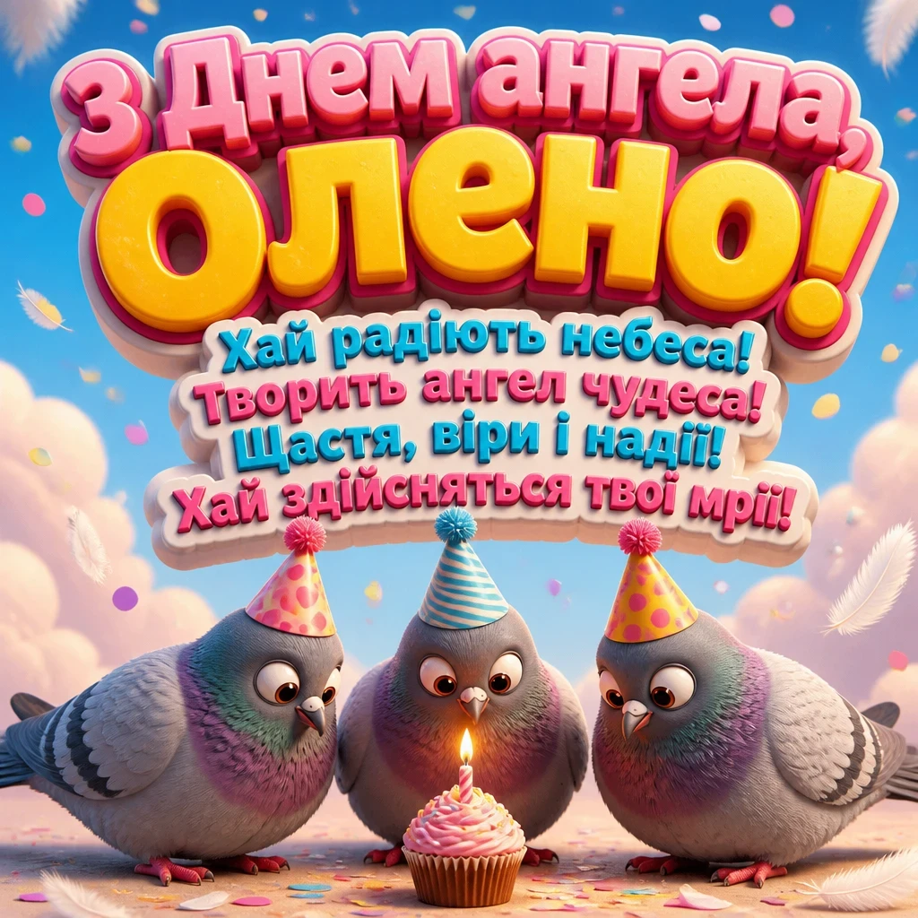 привітання з днем ангела олени