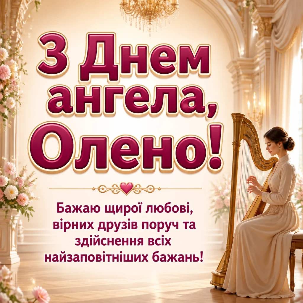 привітання з днем ангела олени