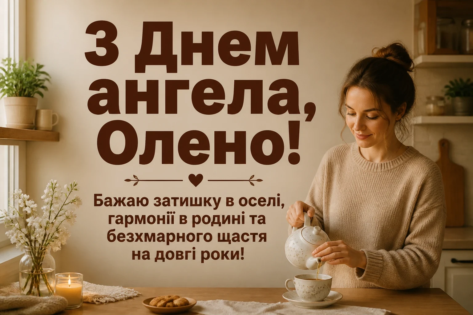 привітання з днем ангела олени
