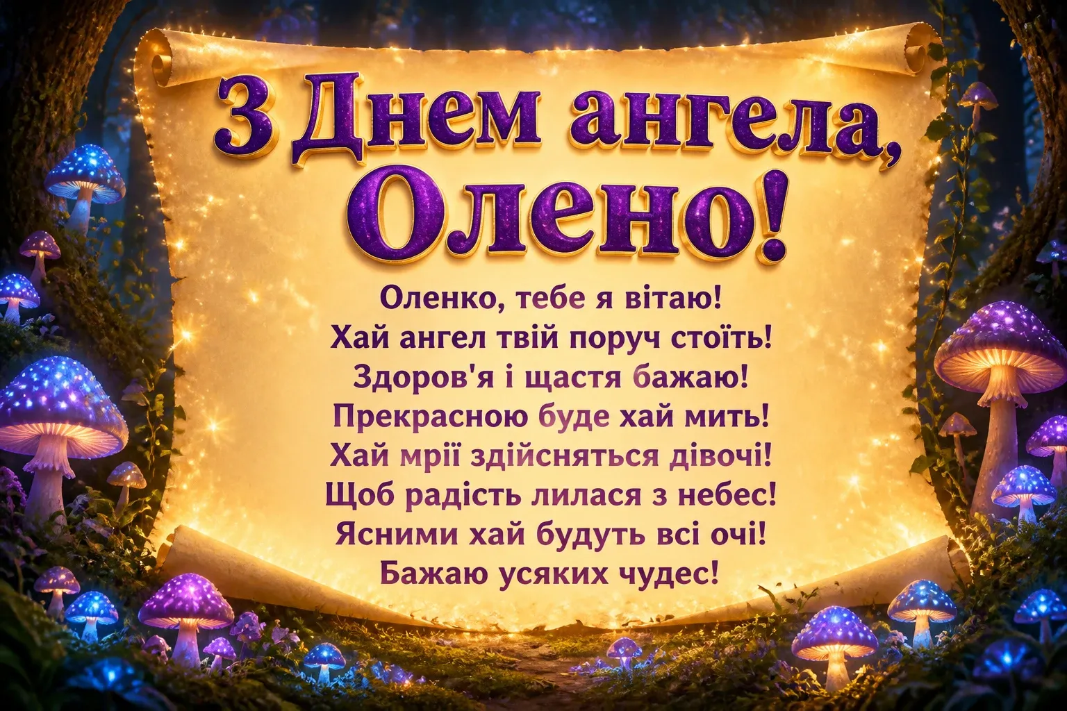 привітання з днем ангела олени