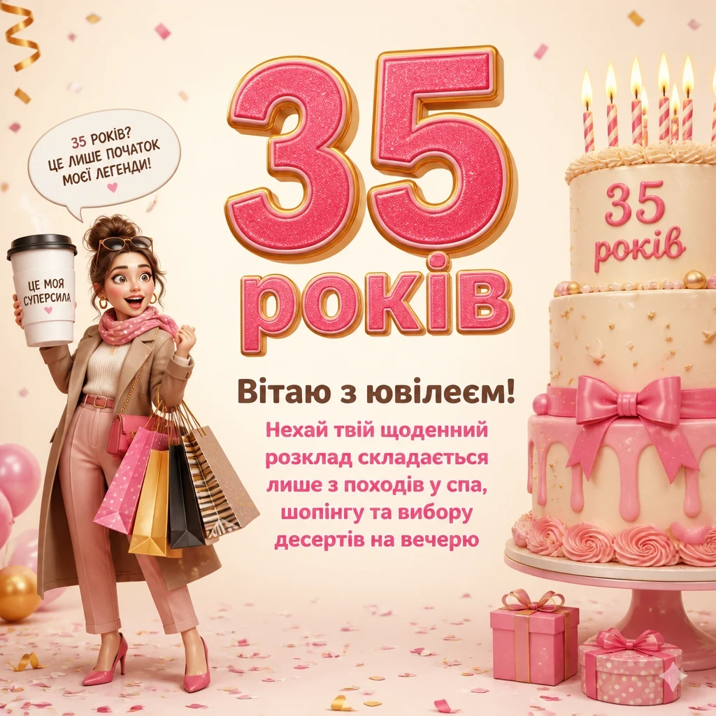 привітання з 35-річчям жінці привітання з 35-річчям жінці