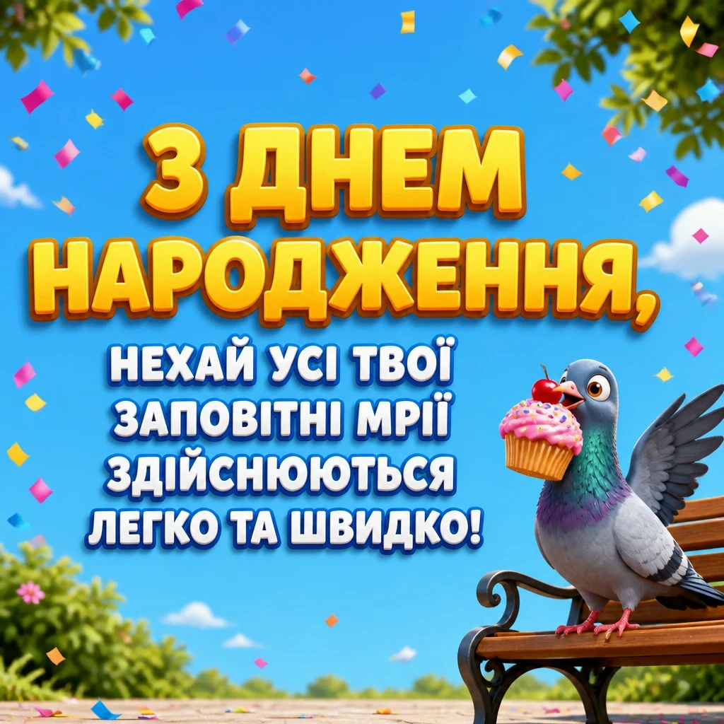 листівка привітання з днем народження листівка привітання з днем народження
