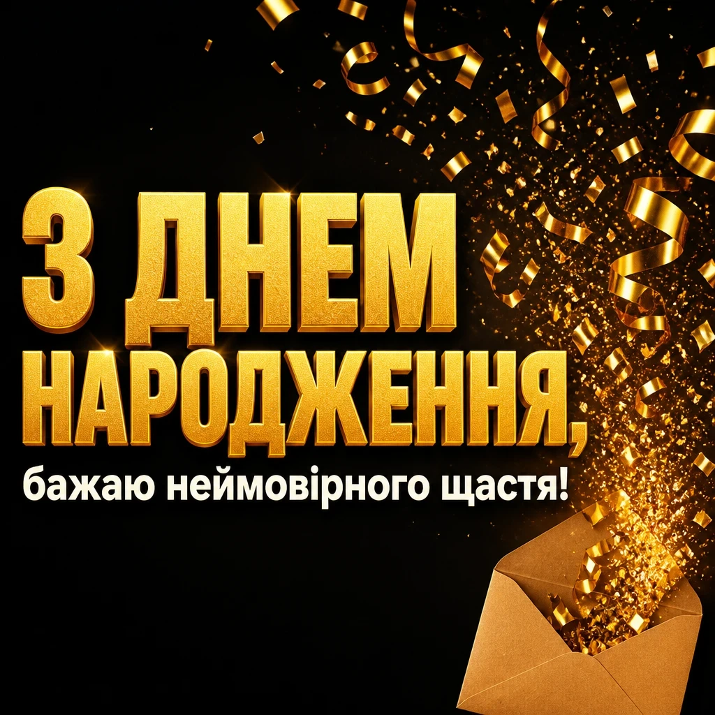 листівка привітання з днем народження листівка привітання з днем народження