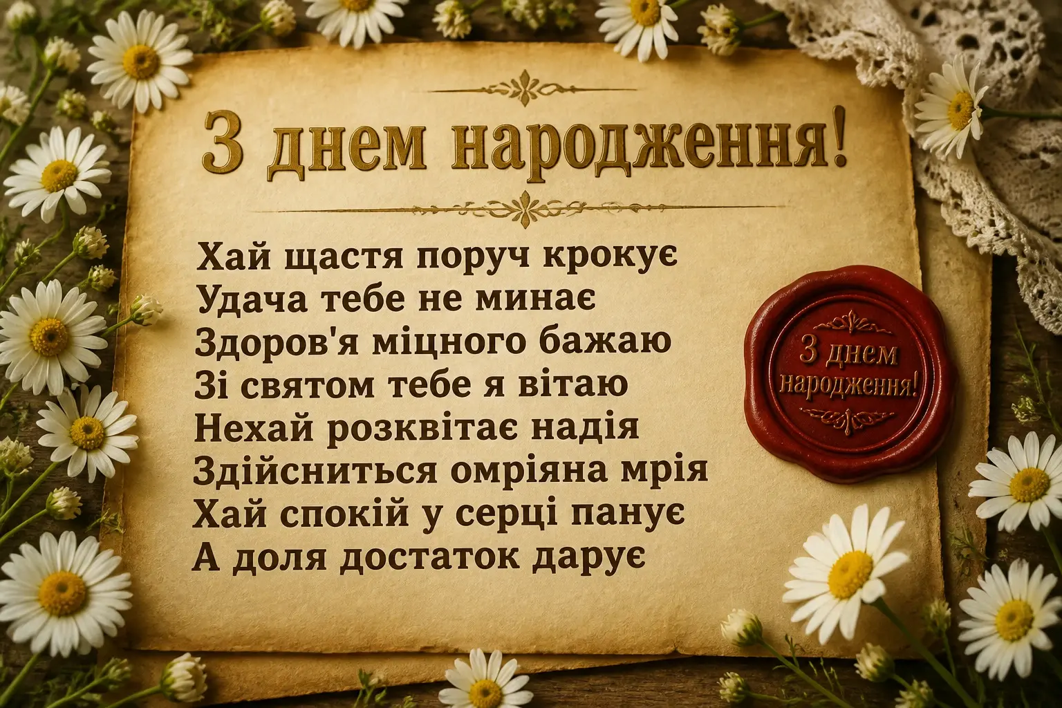 листівка привітання з днем народження листівка привітання з днем народження