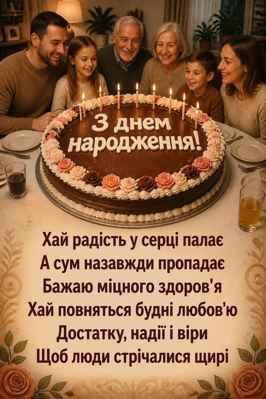 листівка привітання з днем народження листівка привітання з днем народження