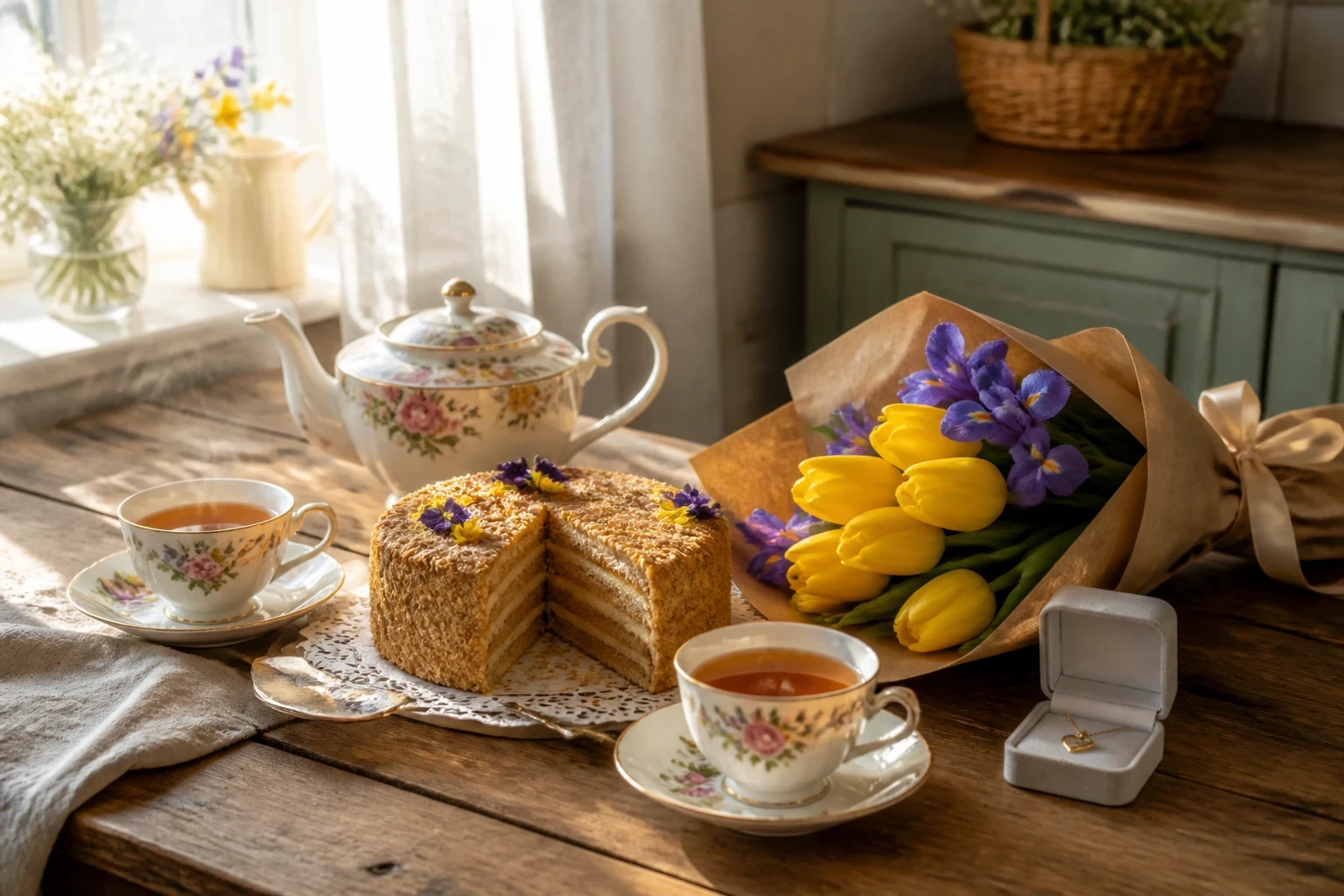 Привітання з 8 березня кумі