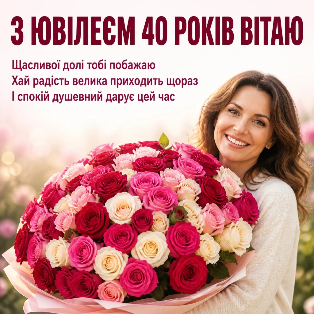 привітання з ювілеєм 40 років привітання з ювілеєм 40 років