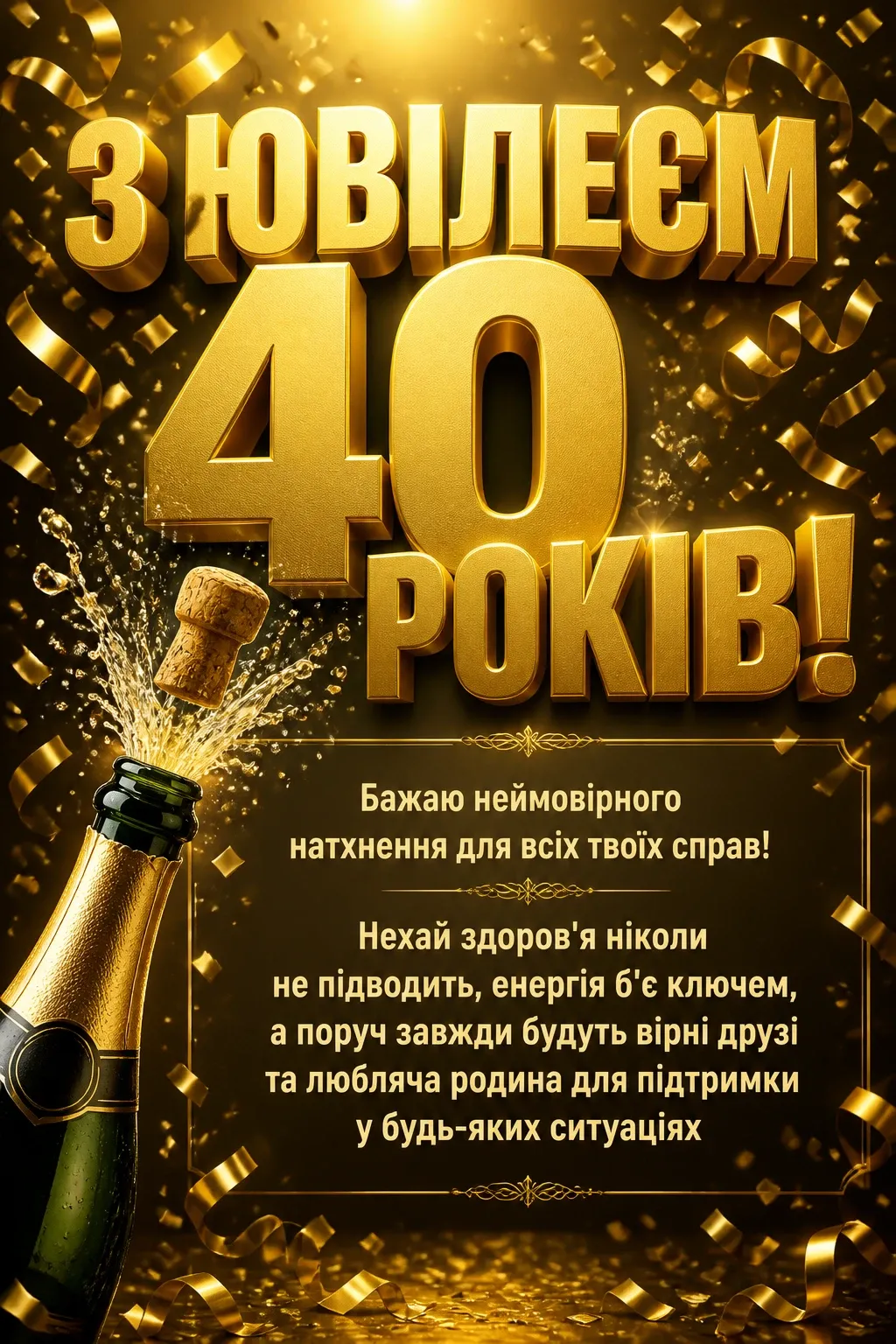 привітання з ювілеєм 40 років привітання з ювілеєм 40 років