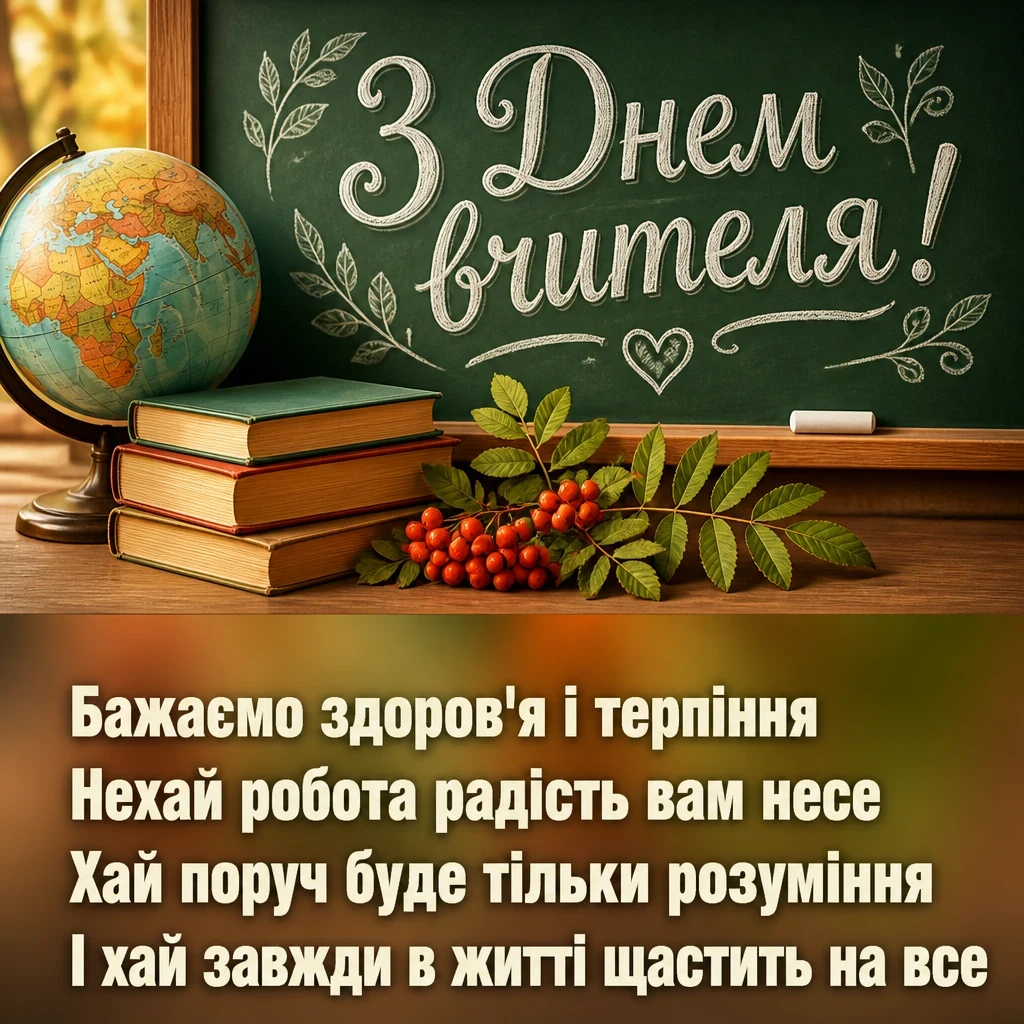 привітання день вчителя