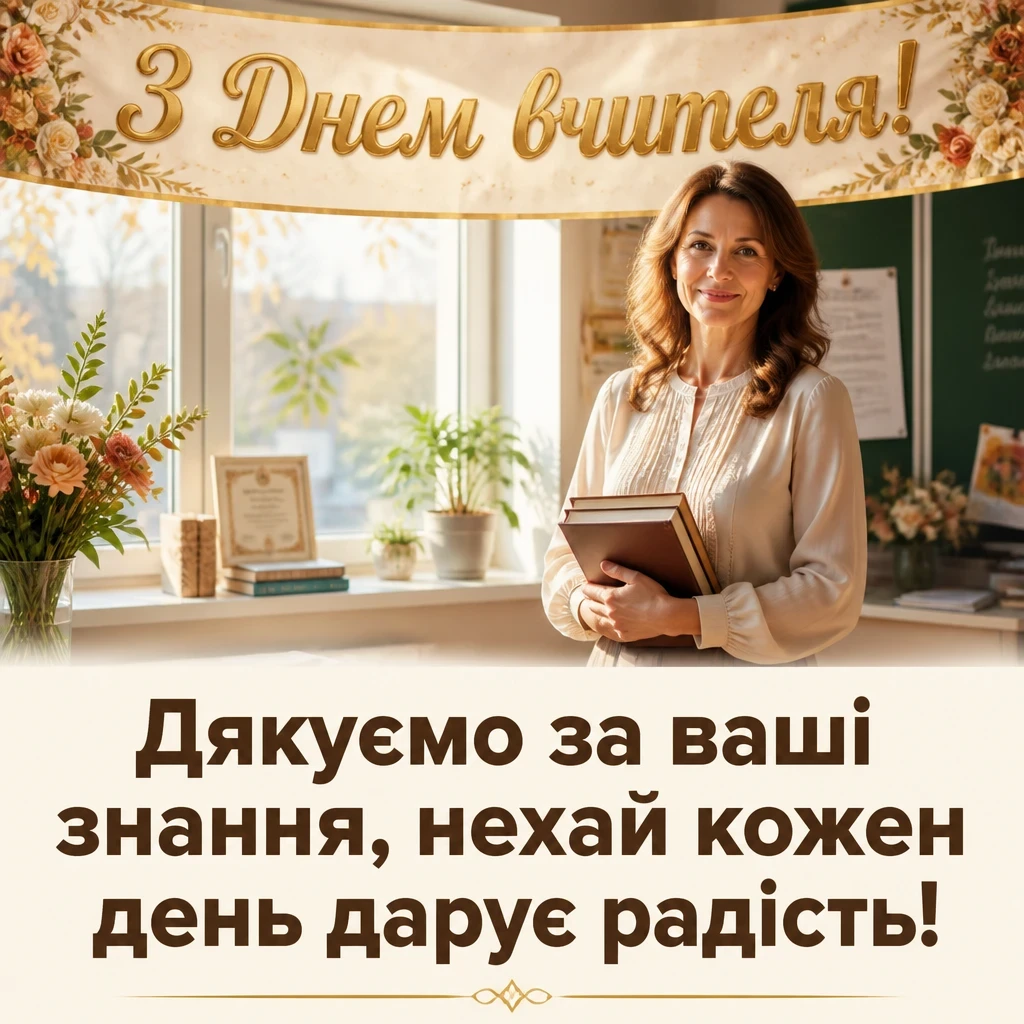 привітання день вчителя