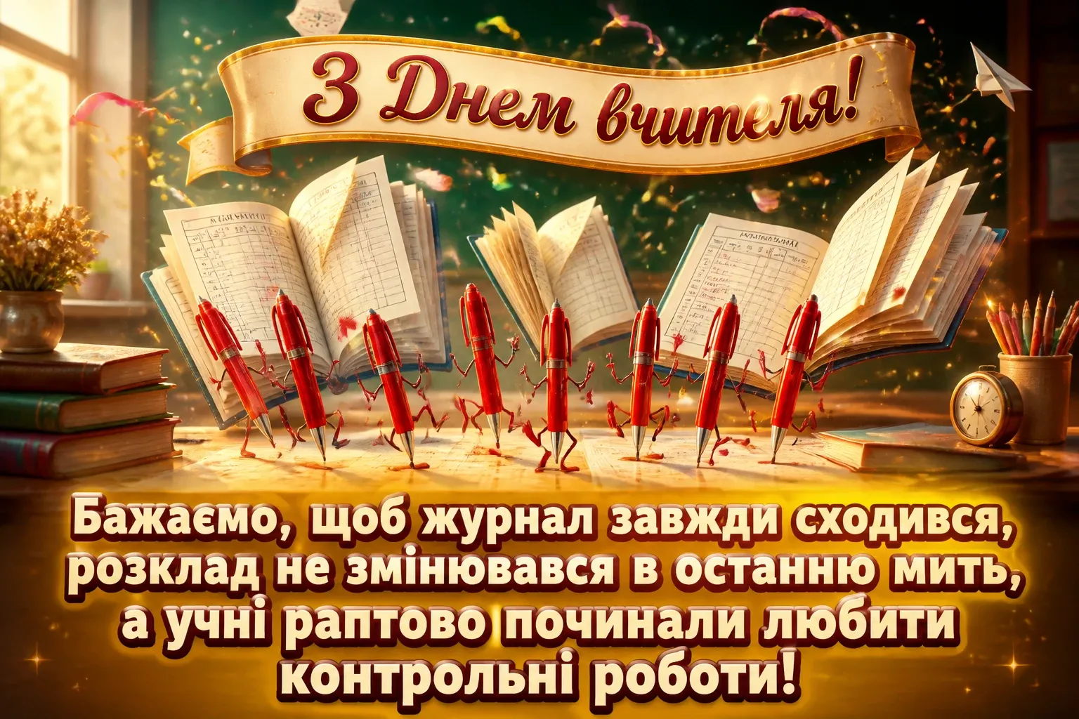 привітання день вчителя