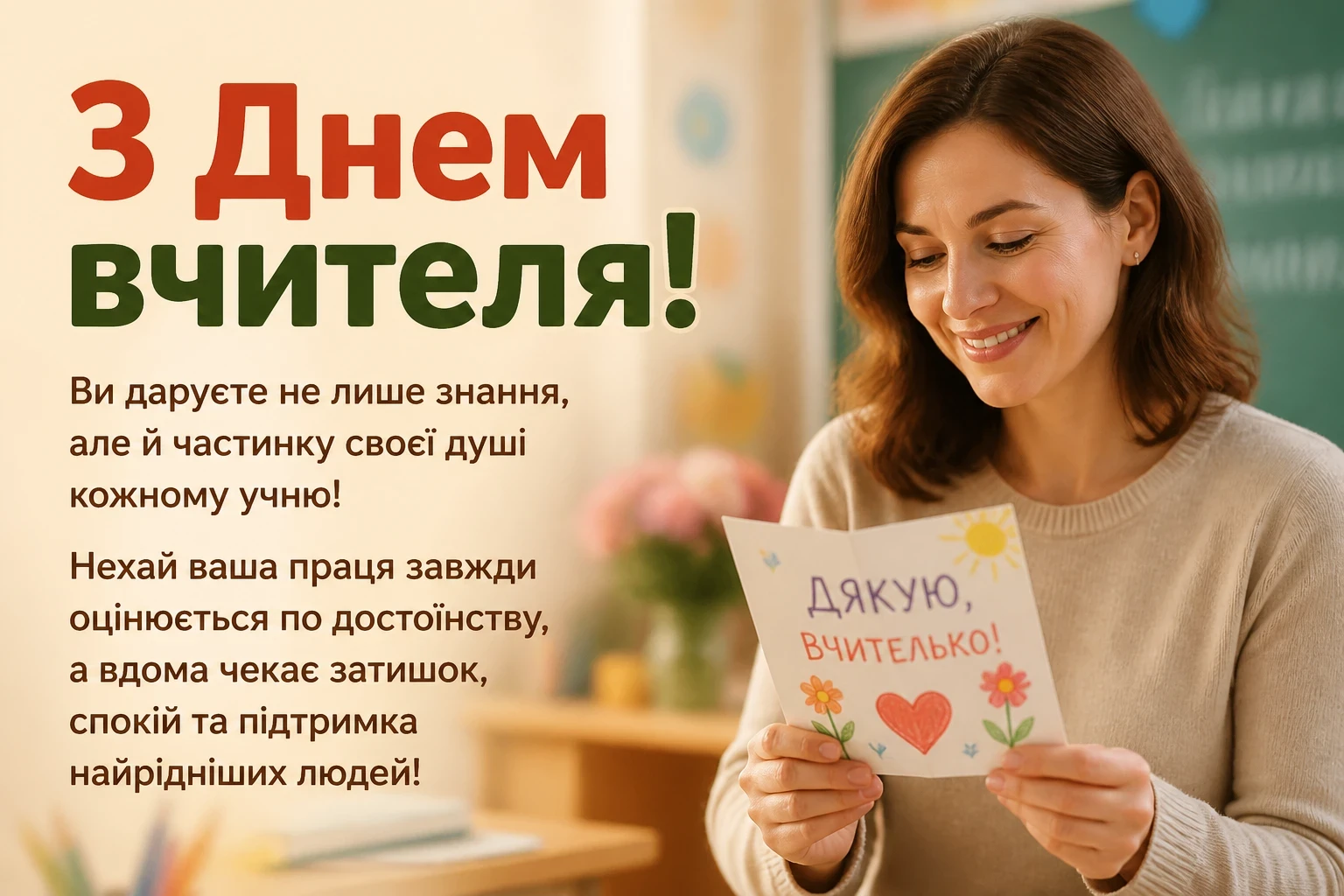 привітання день вчителя