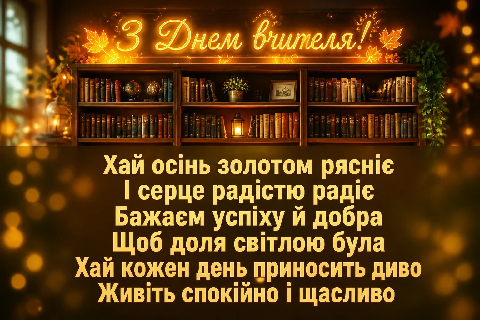 привітання день вчителя