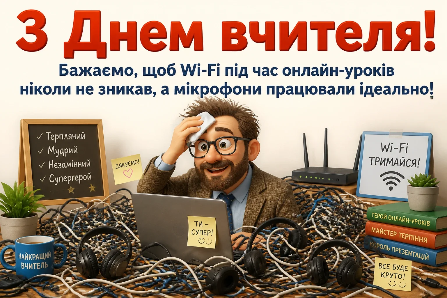 привітання день вчителя