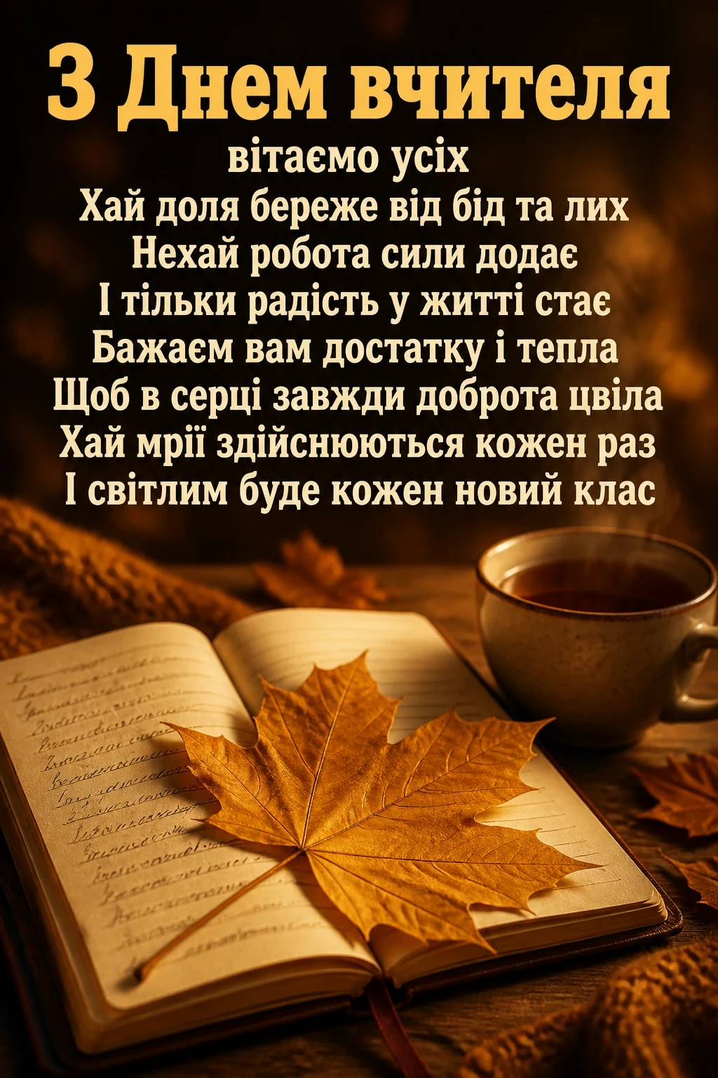 привітання день вчителя