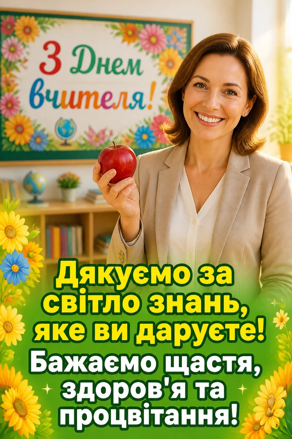 привітання день вчителя