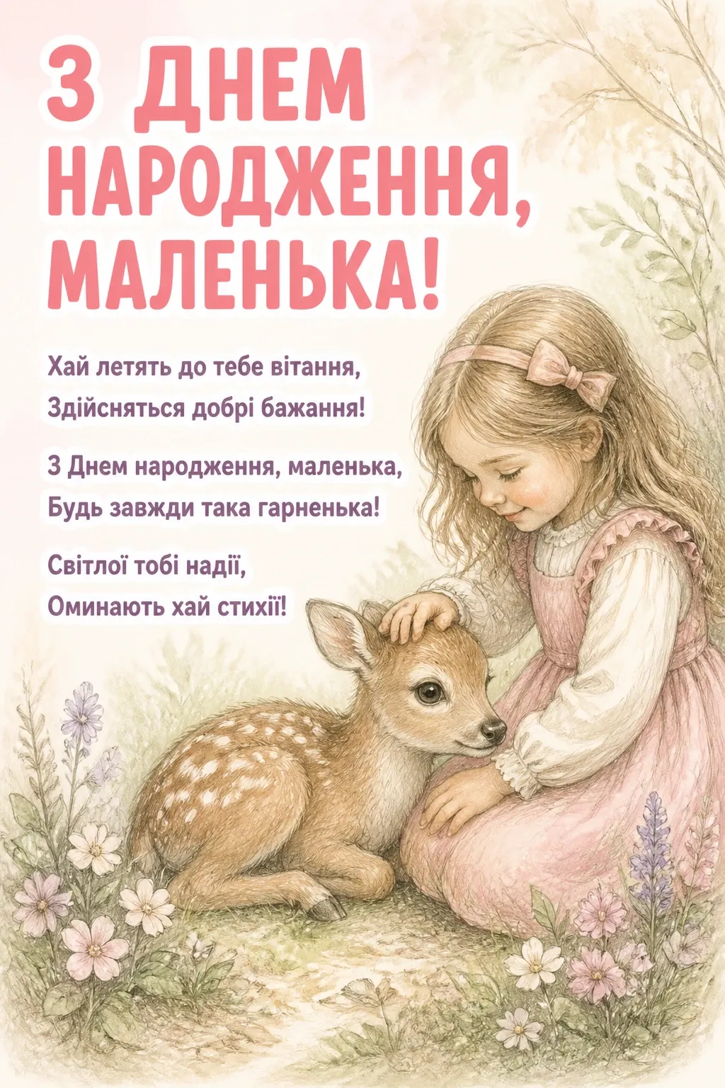 привітання з днем народження для маленької дівчинки привітання з днем народження для маленької дівчинки