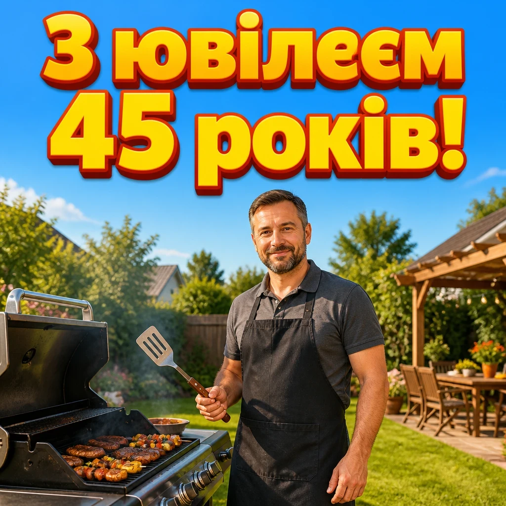 привітання чоловіку 45 річчям з ювілеєм 45 років мужчині