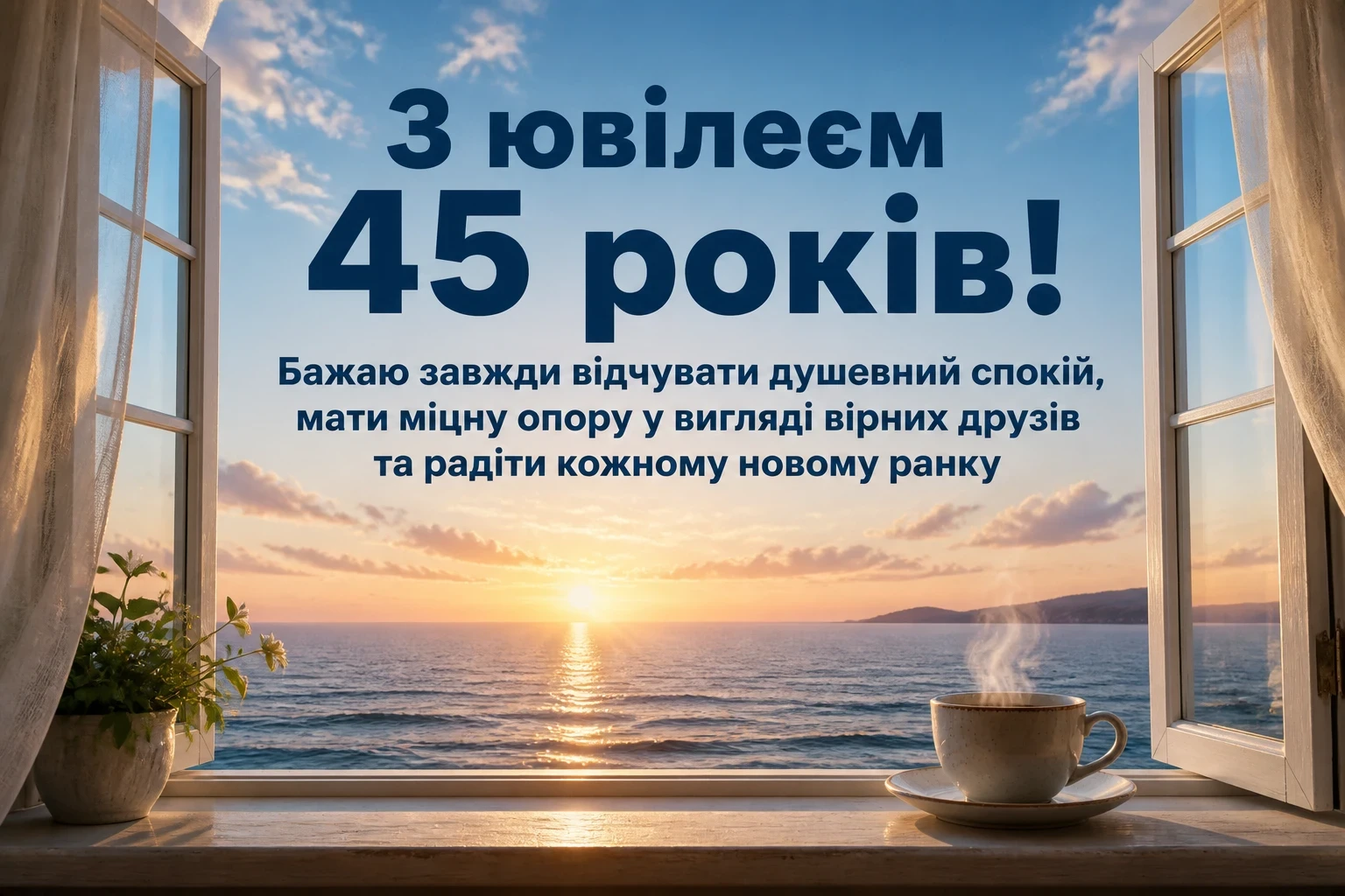 привітання чоловіку 45 річчям з ювілеєм 45 років мужчині