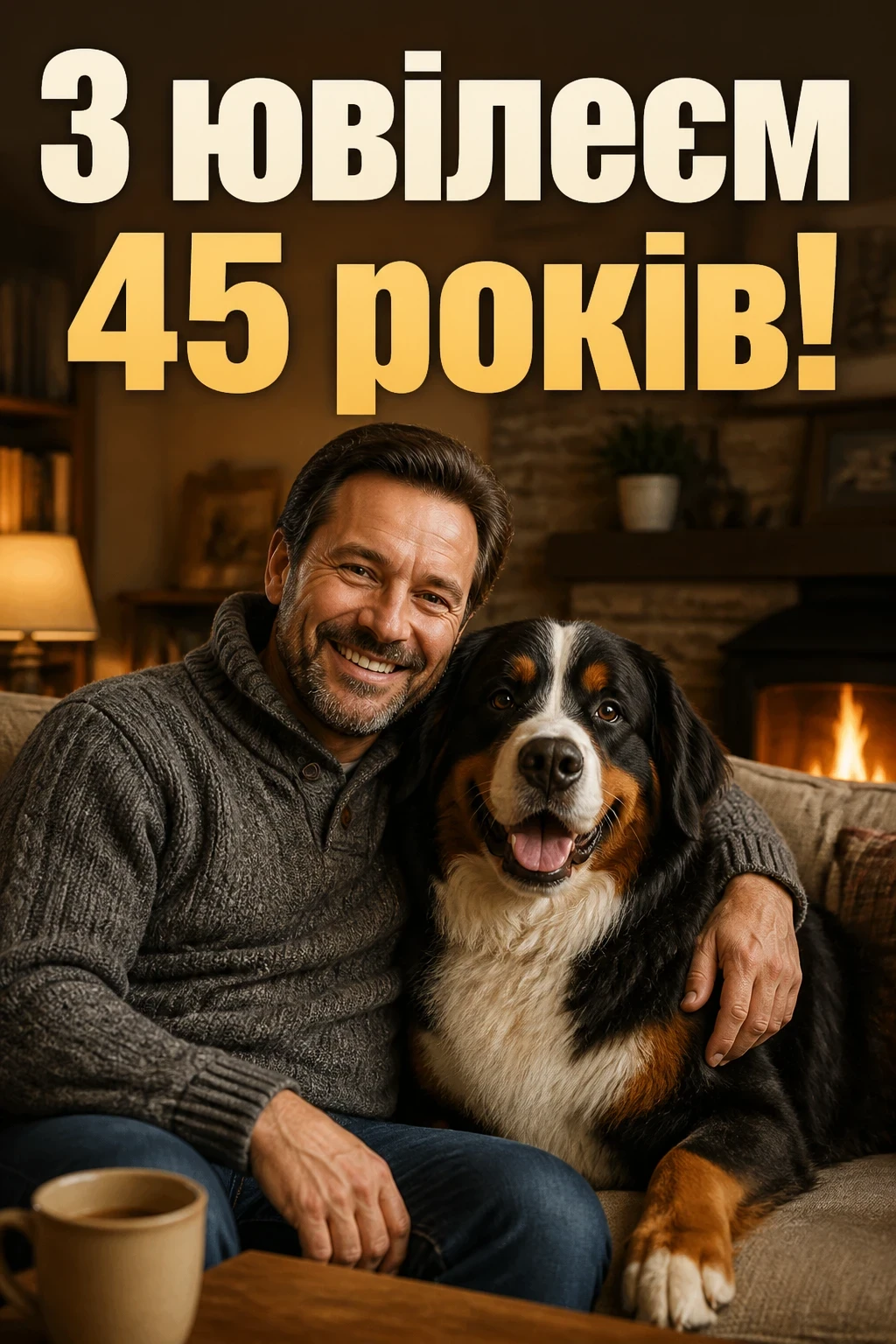 привітання чоловіку 45 річчям з ювілеєм 45 років мужчині