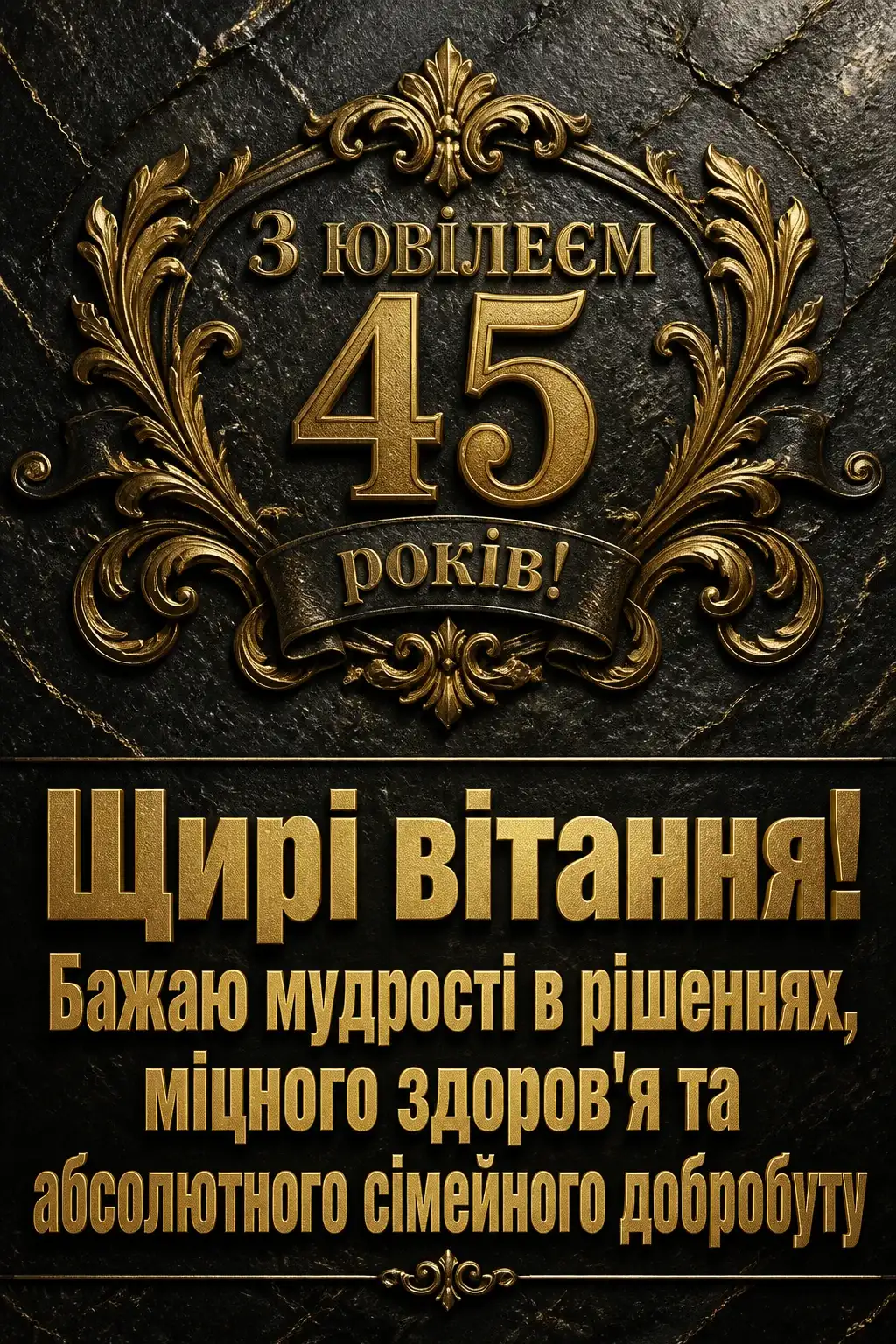 привітання чоловіку 45 річчям з ювілеєм 45 років мужчині