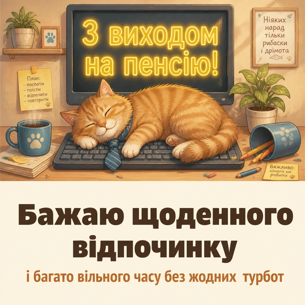 привітання з виходом на пенсію у віршах