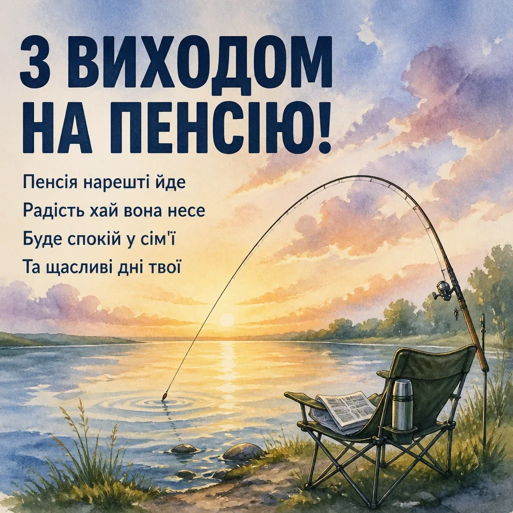 привітання з виходом на пенсію у віршах