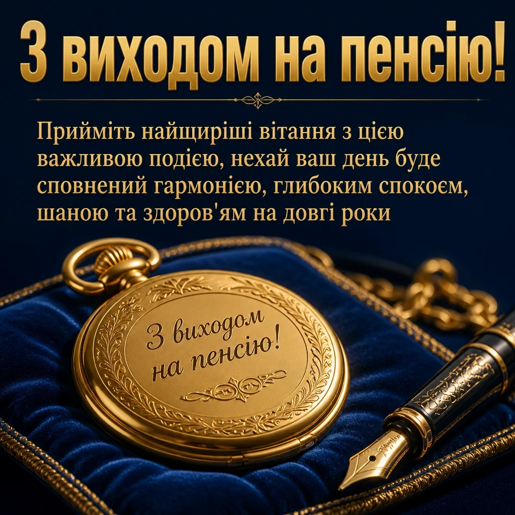 привітання з виходом на пенсію у віршах