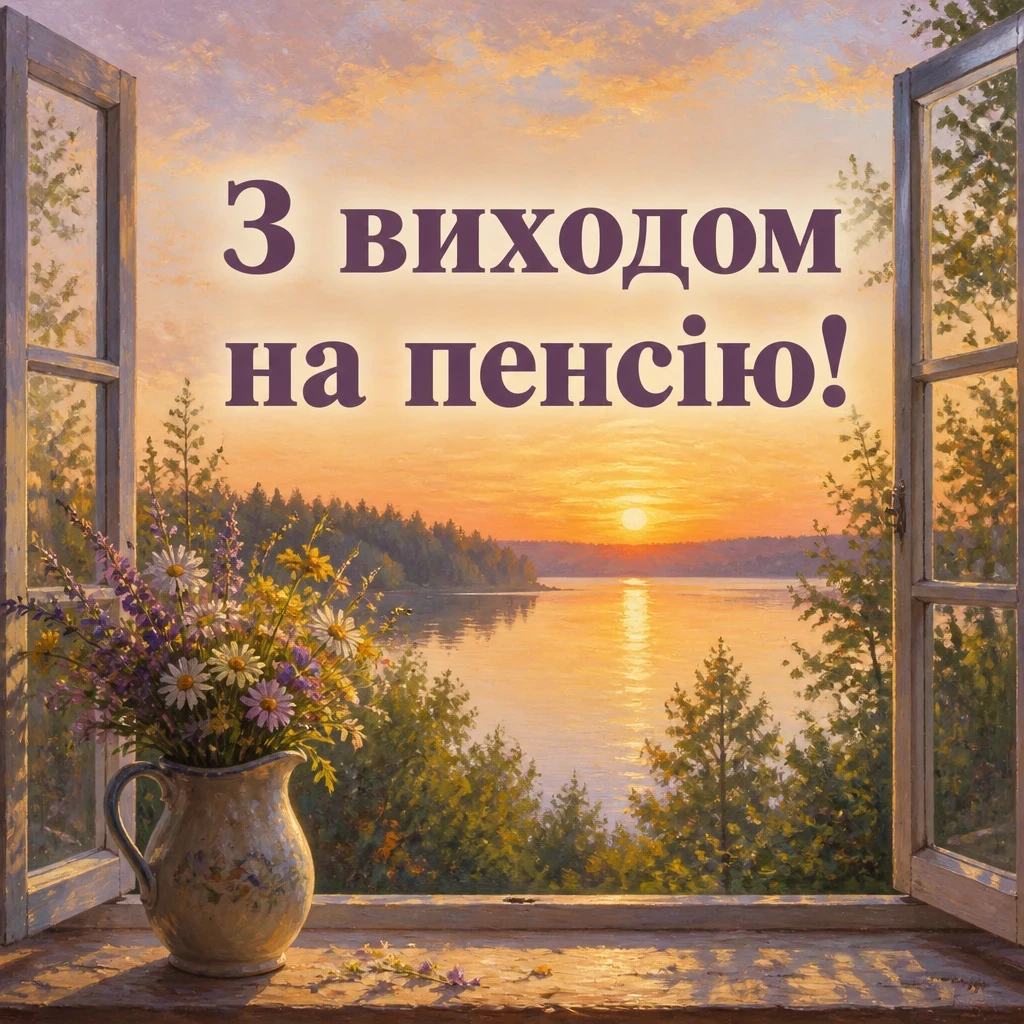 привітання з виходом на пенсію у віршах