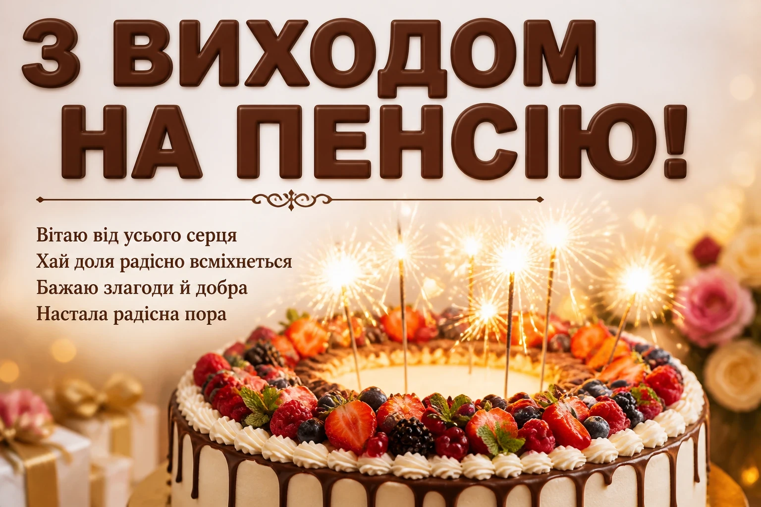 привітання з виходом на пенсію у віршах