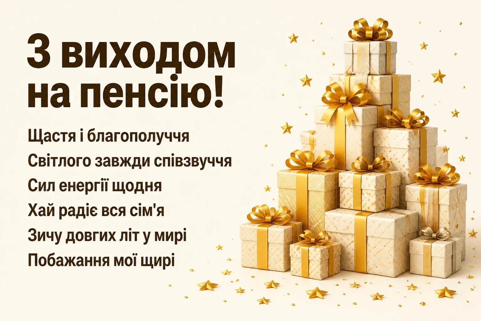 привітання з виходом на пенсію у віршах