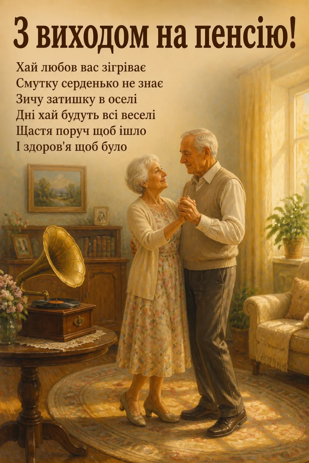 привітання з виходом на пенсію у віршах